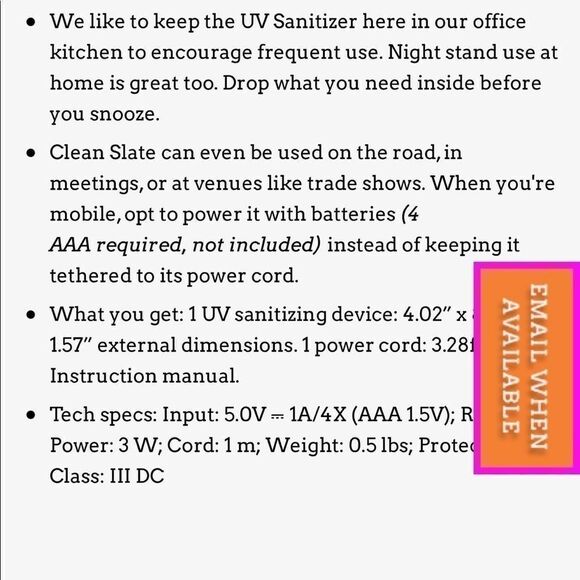 Tech Candy UV Sanitizer for Phone - Picture 4 of 4